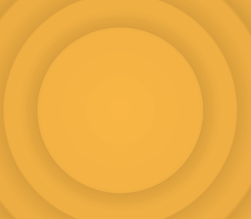 A yellow circular ripple effect in a rectangular shape.